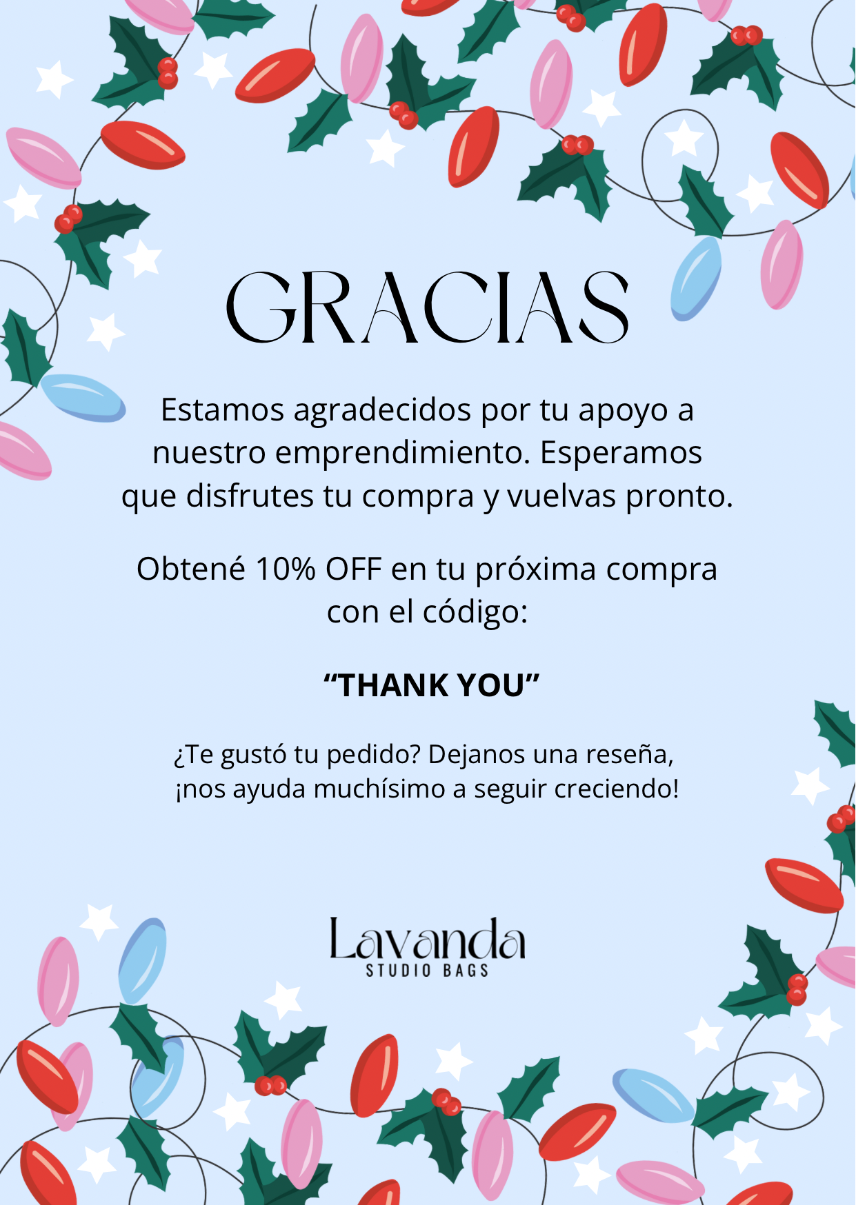 ✨ Thank You & Gift Cards