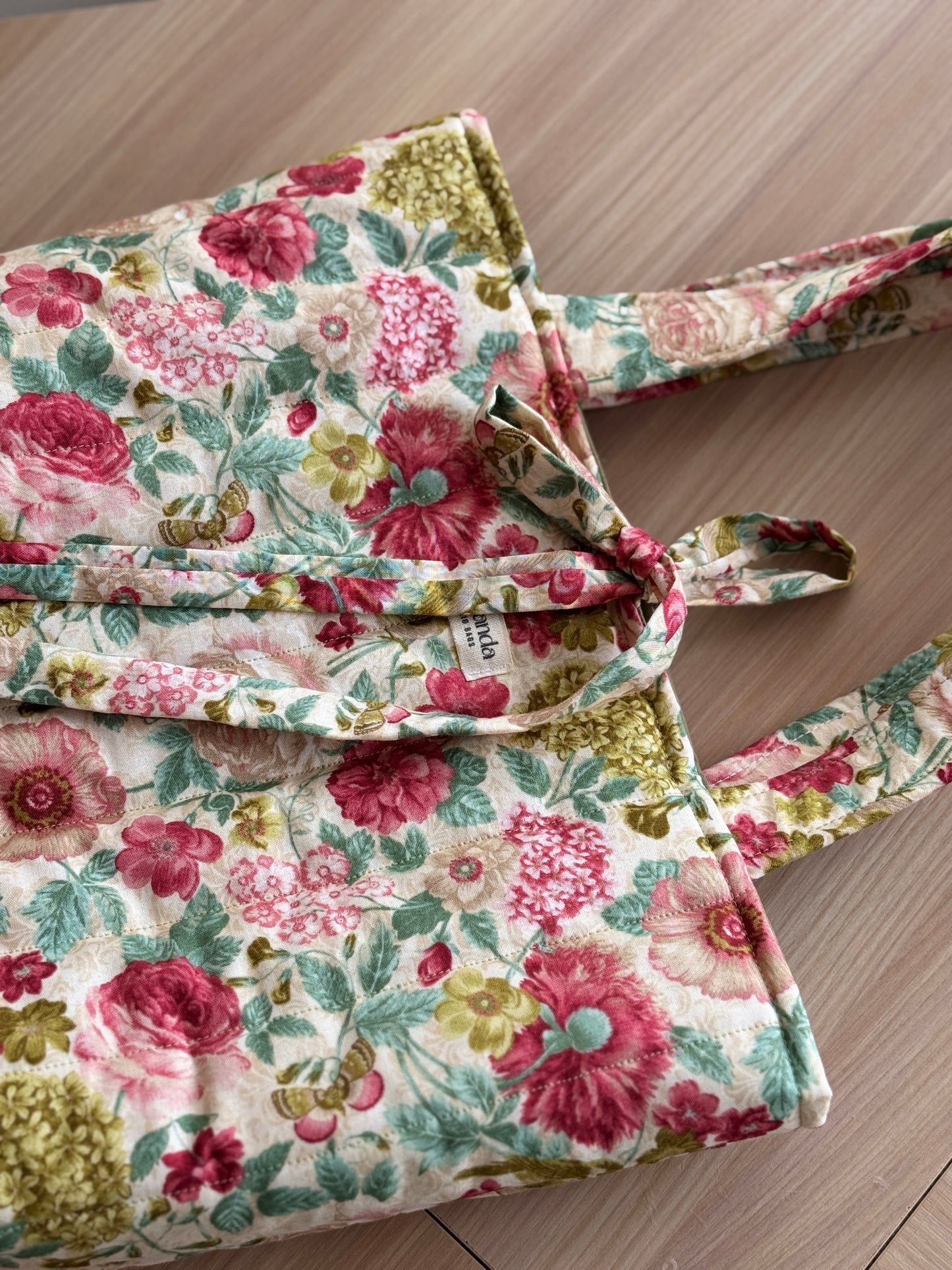 Tote bag Rouse and green “garden of memories”🌸