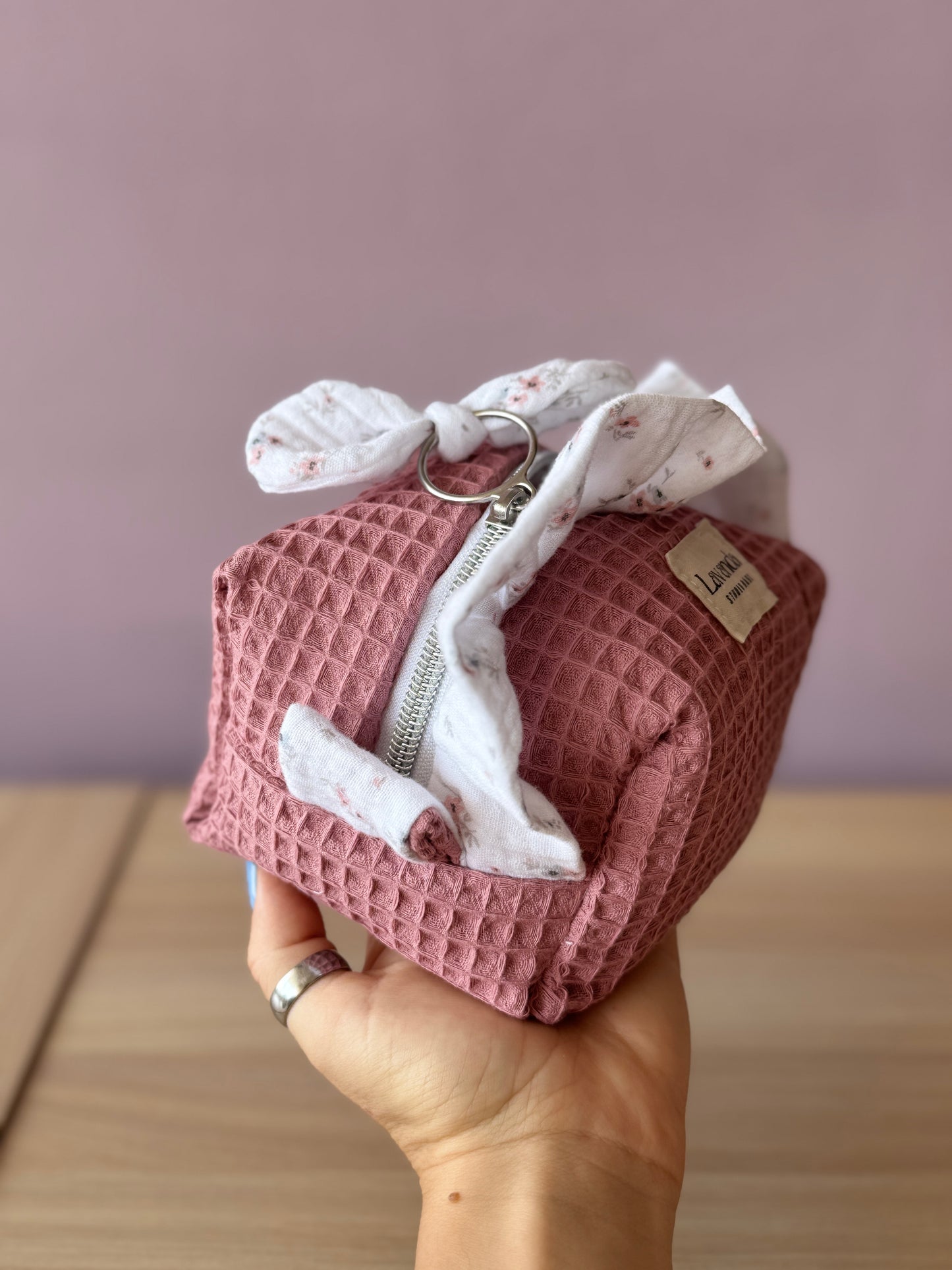 Mini cajita feliz floral waffle