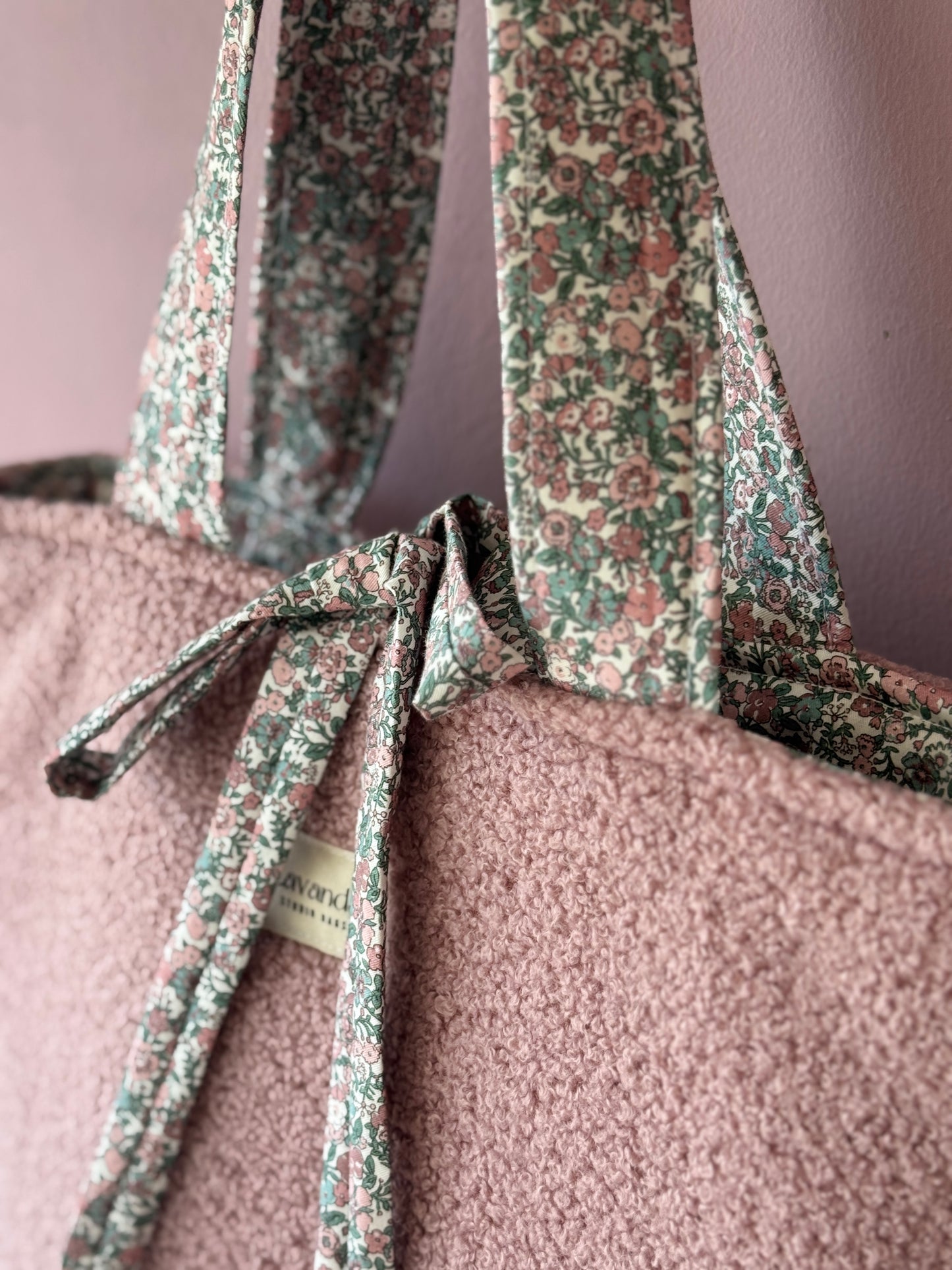 Tote bag cozy, old pink🍂