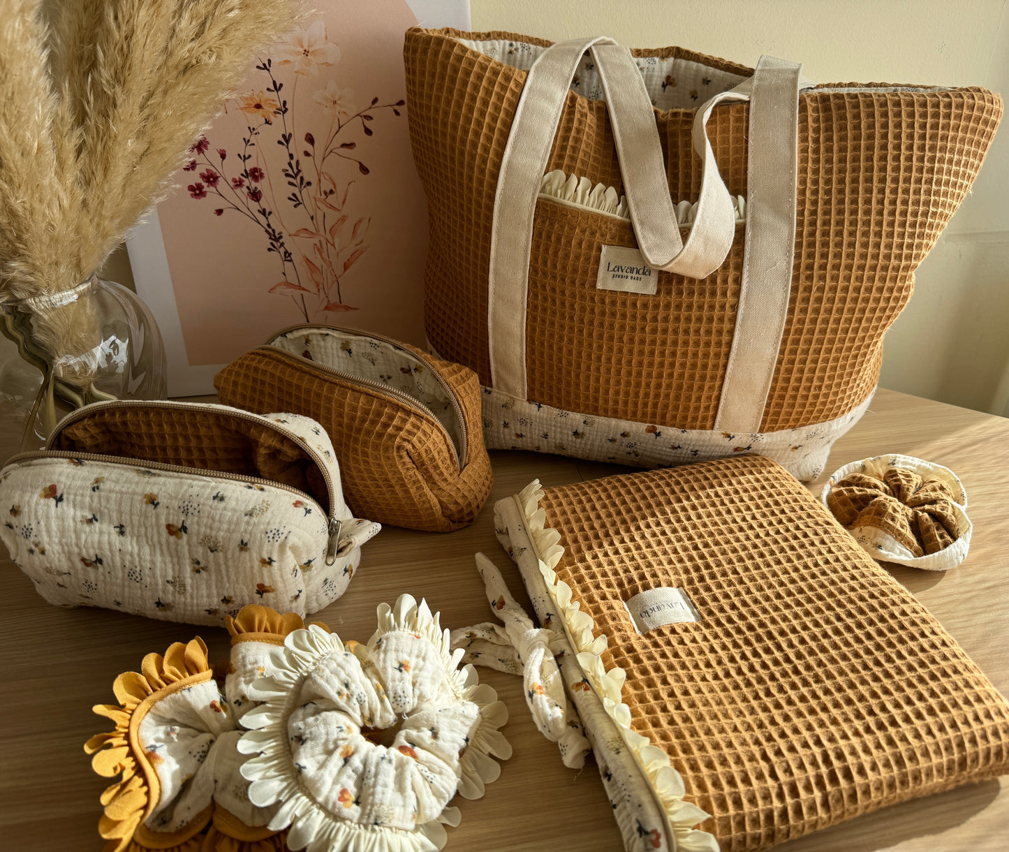 C.Tote bag Clara / cinnamon line
