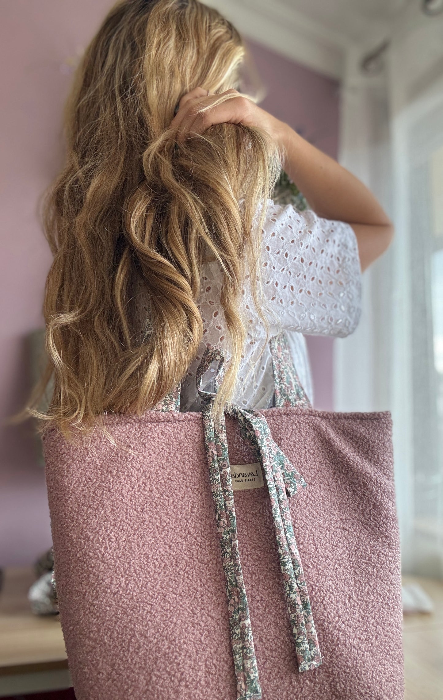Tote bag cozy, old pink🍂