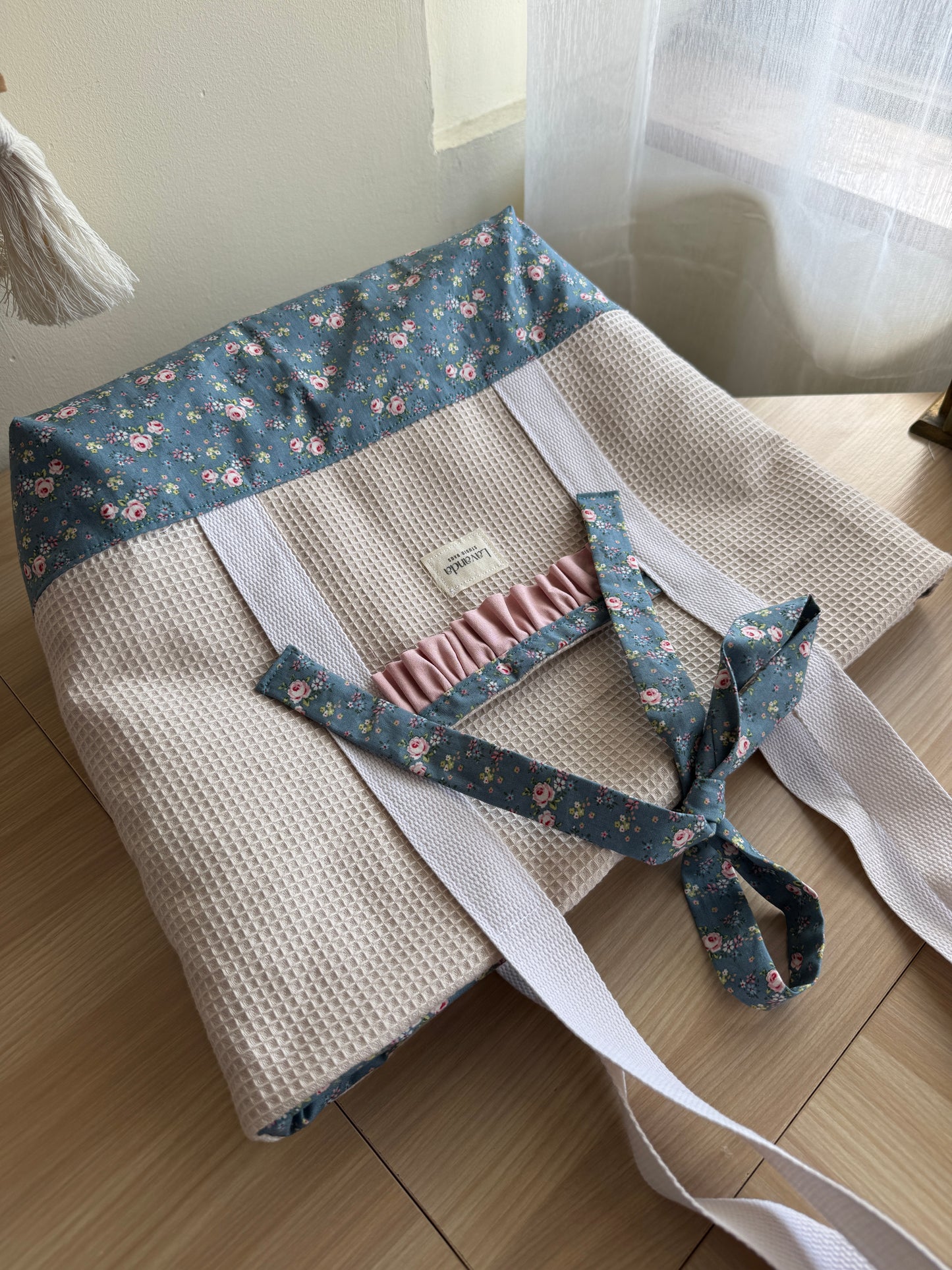A.Tote bag Dalia beige waffle(custom bag)