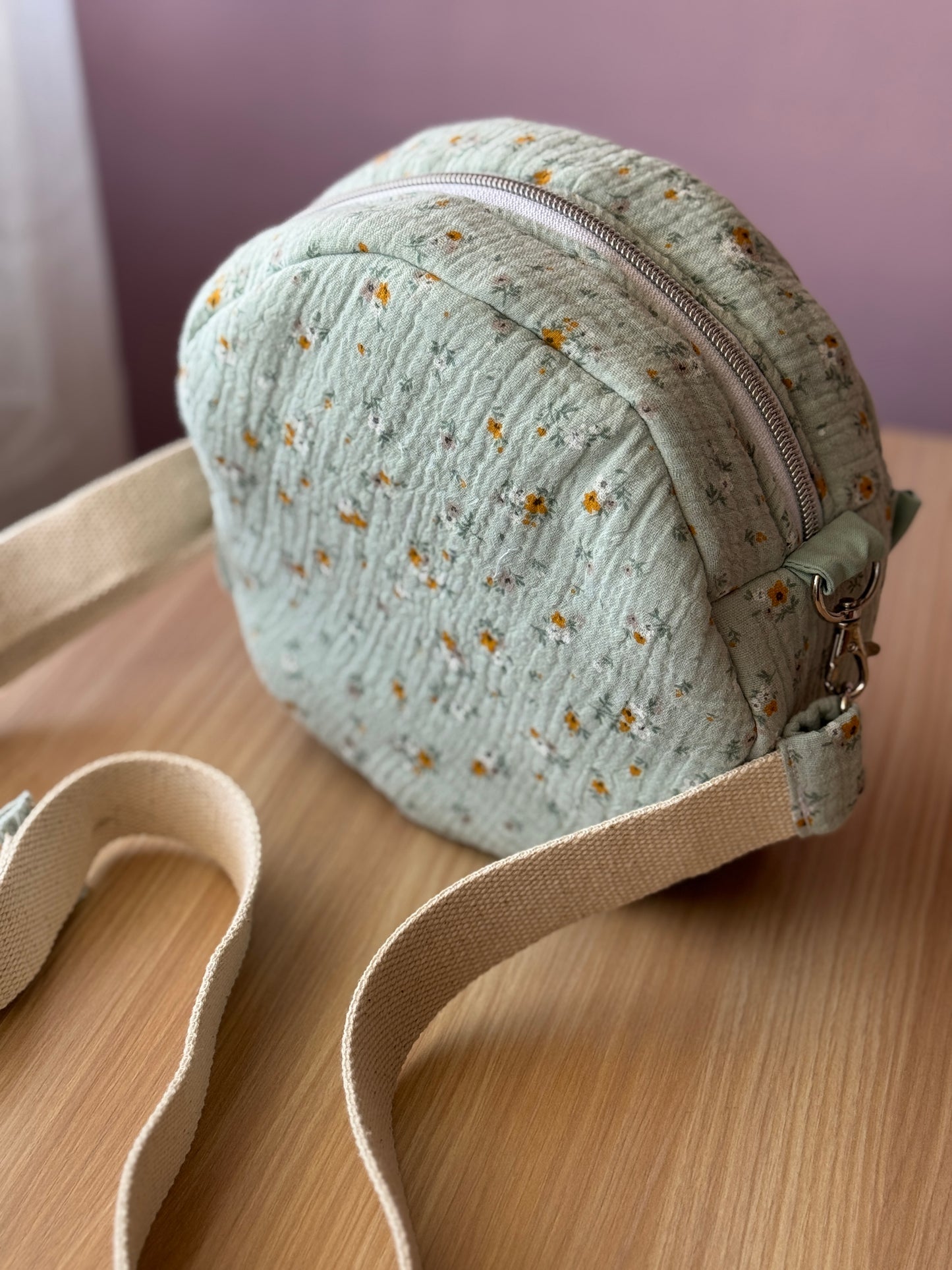 Round shoulder bag jazmín+ scrunchie🌸 3