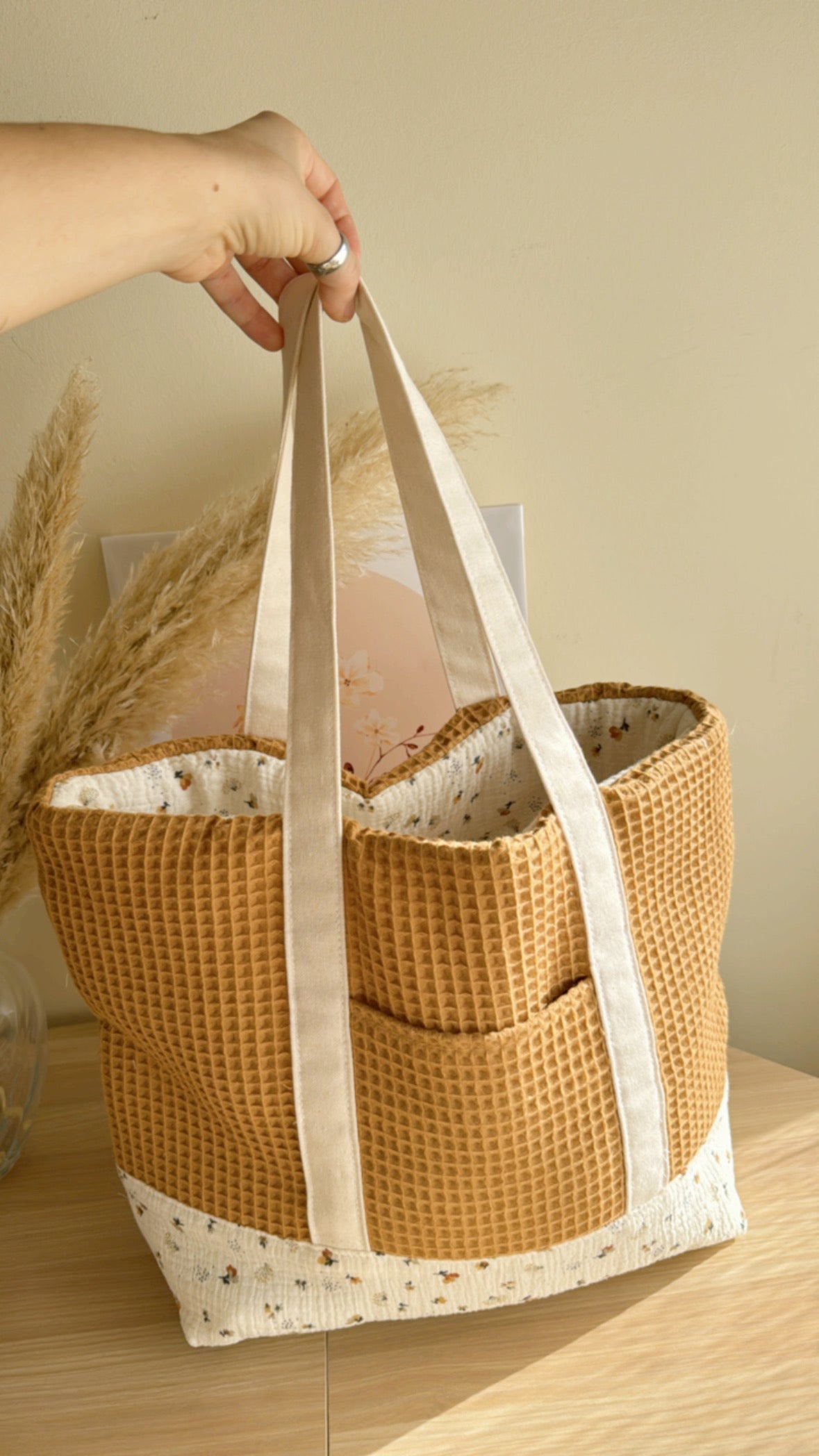 C.Tote bag Clara / cinnamon line