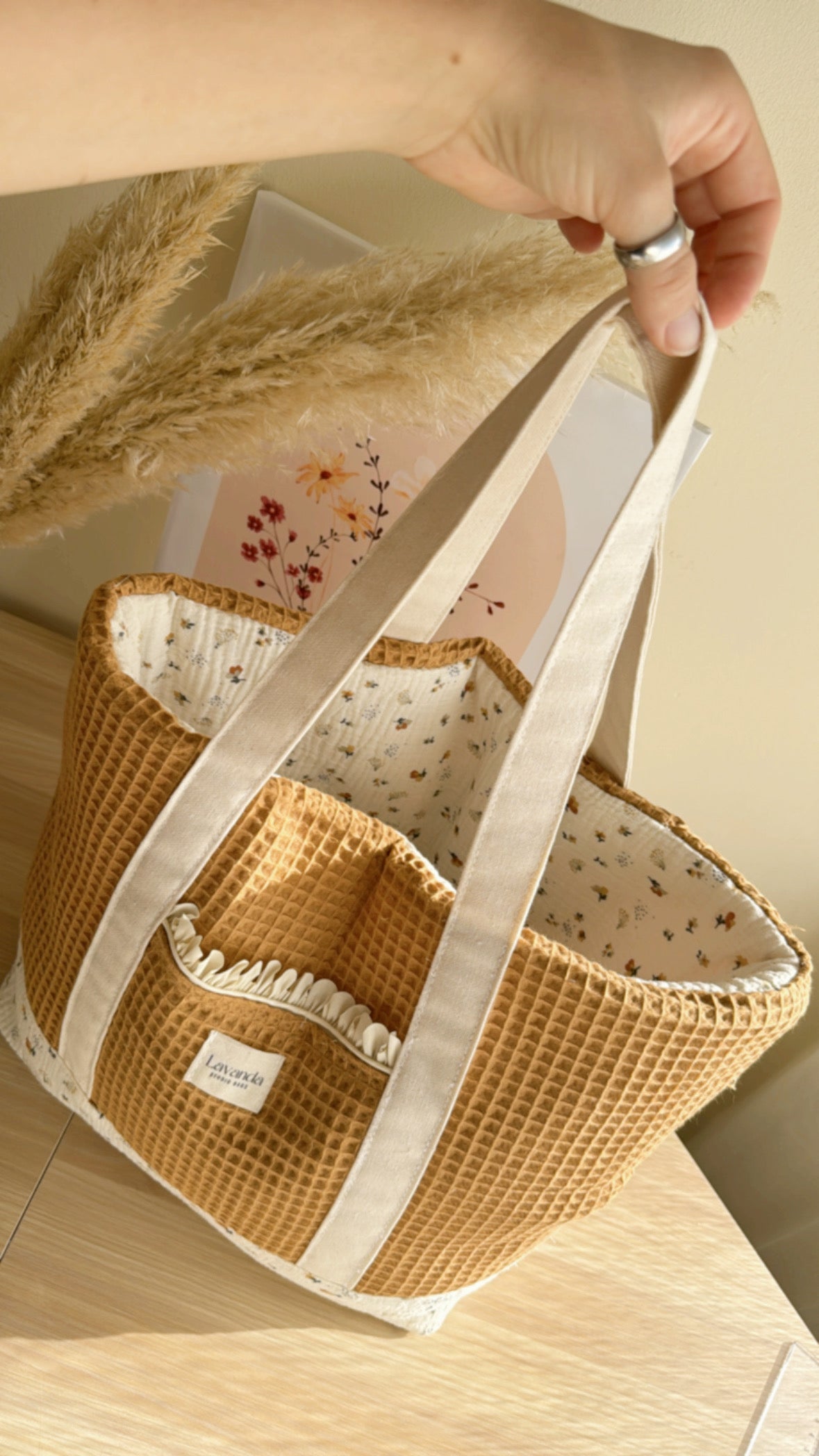 C.Tote bag Clara / cinnamon line