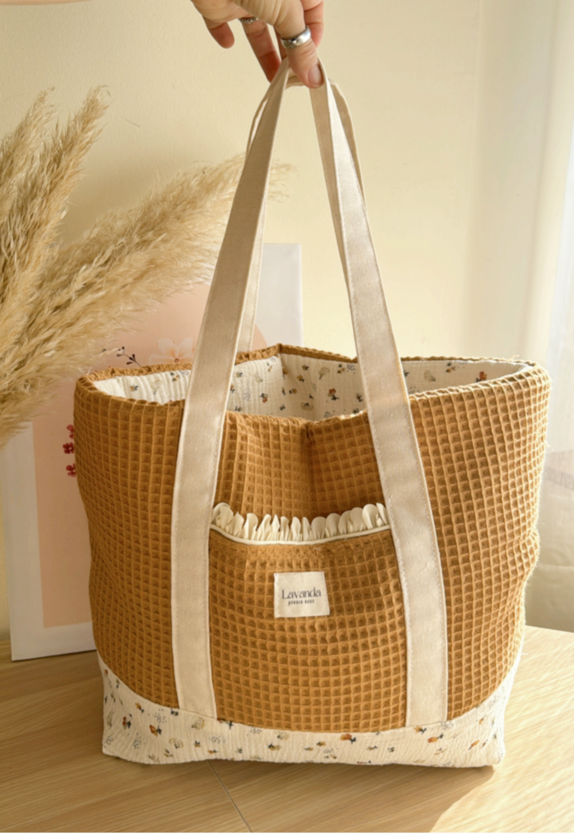 C.Tote bag Clara / cinnamon line