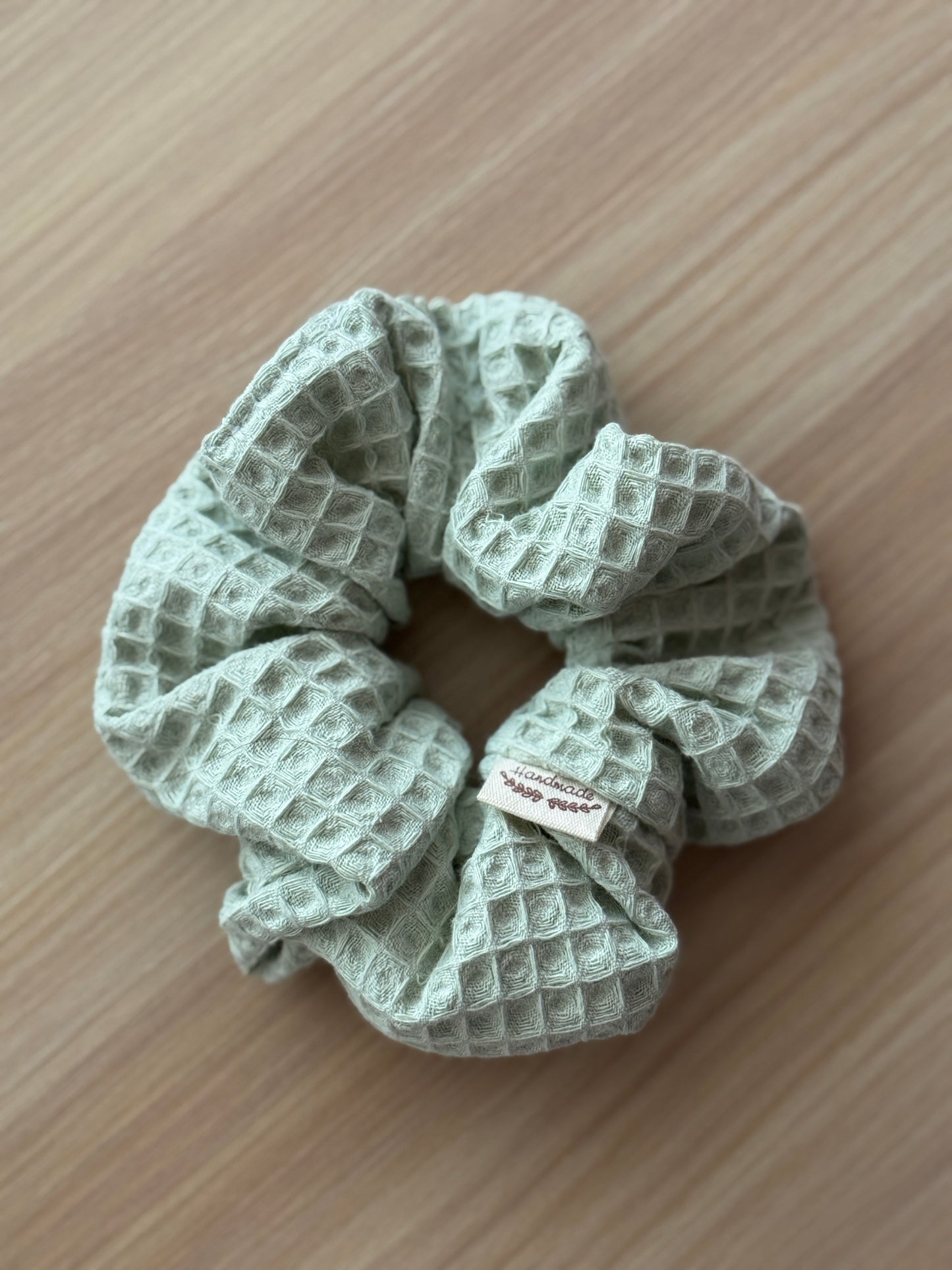 Scrunchie lirio mint waffle 4