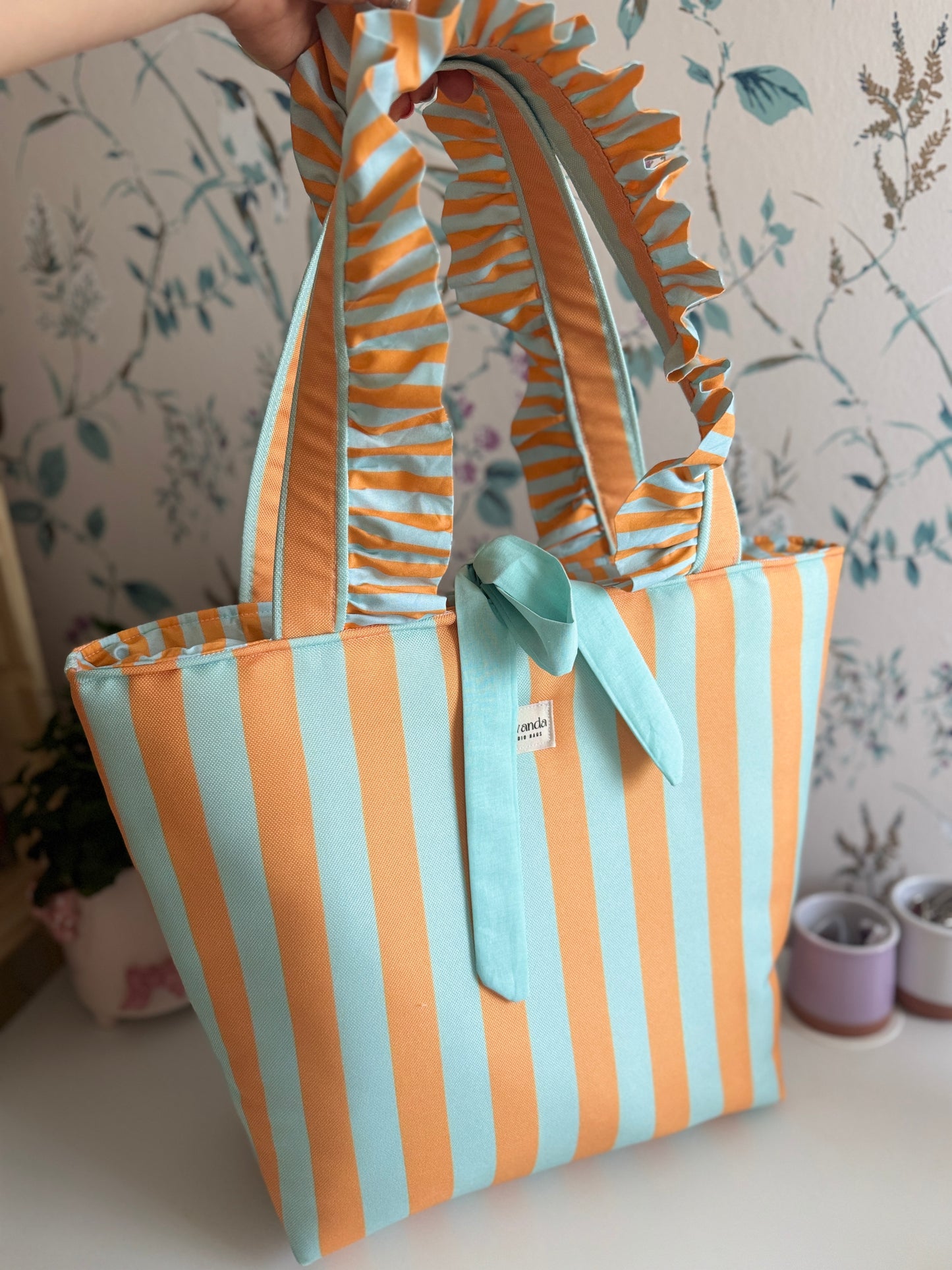 Tote bag Waterproof striped Amarilis🧡