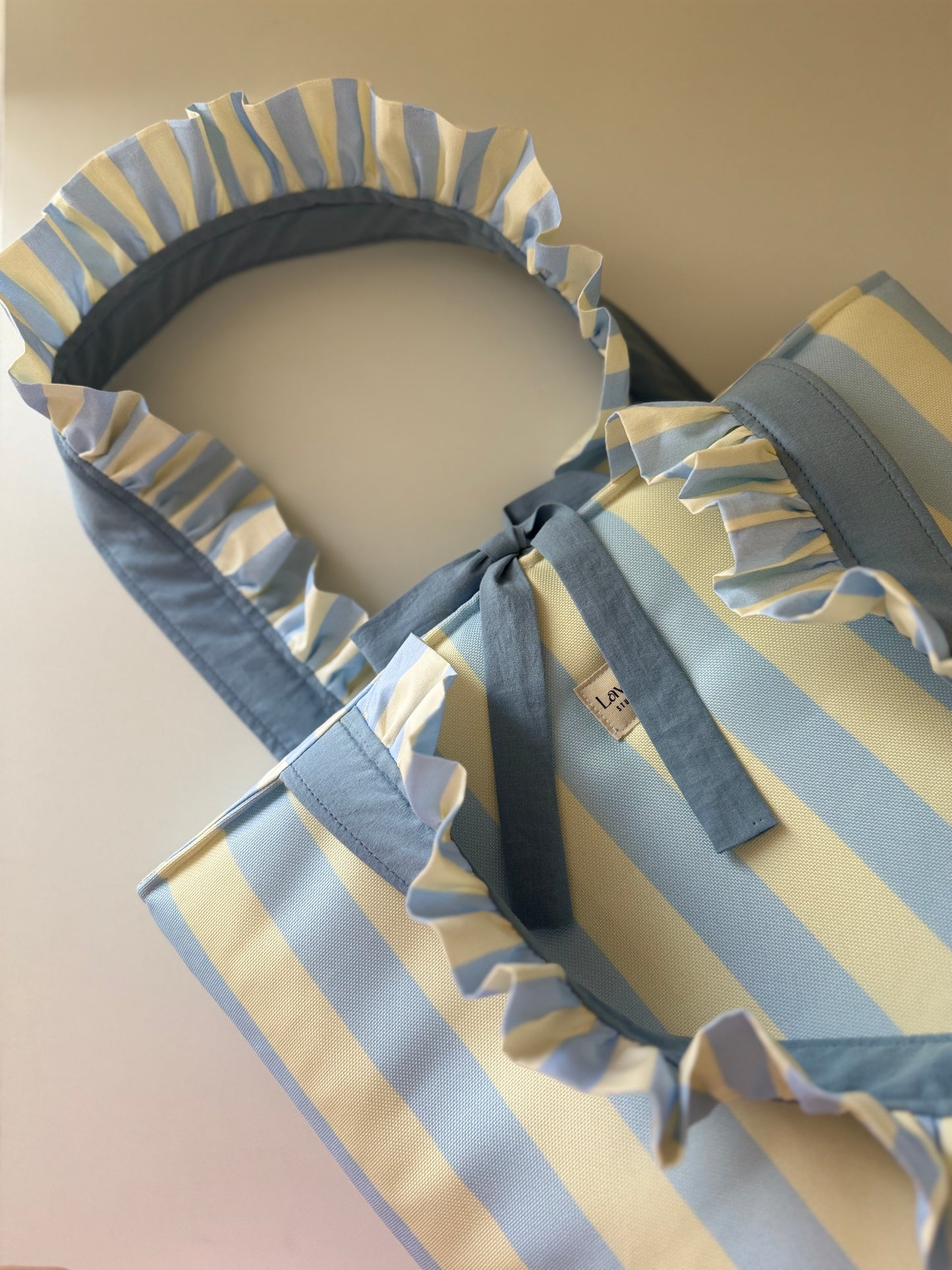 Bolso tote impermeable a rayas Amarilis🌸