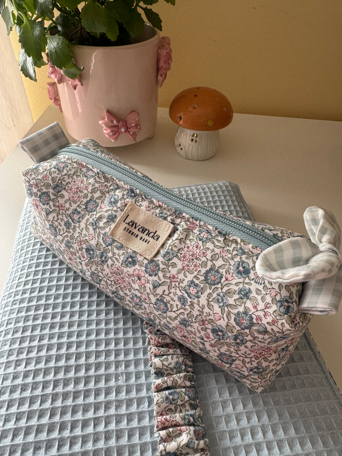 A.Pen cases floral and Vichy
