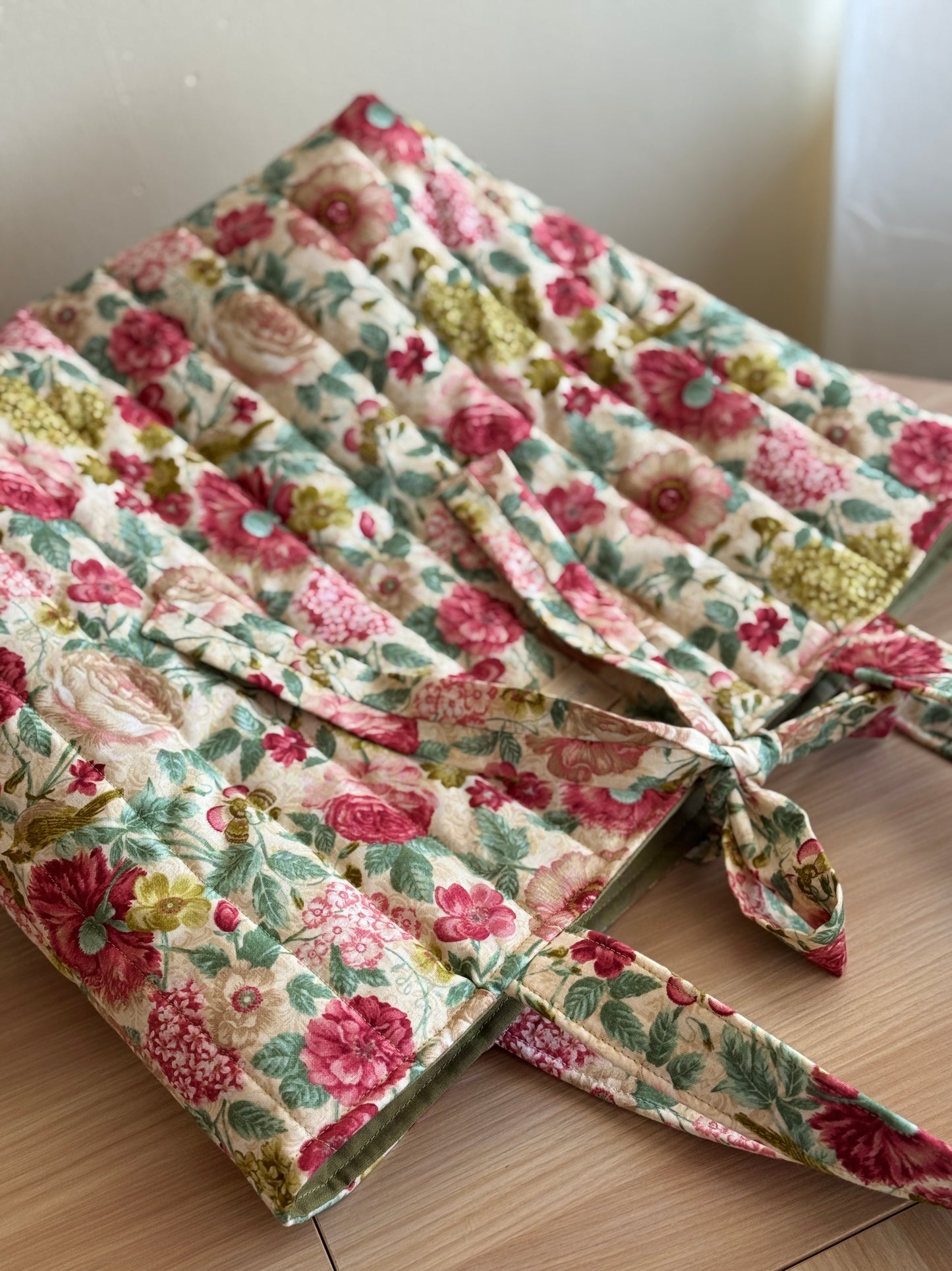 Tote bag Rouse and green “garden of memories”🌸