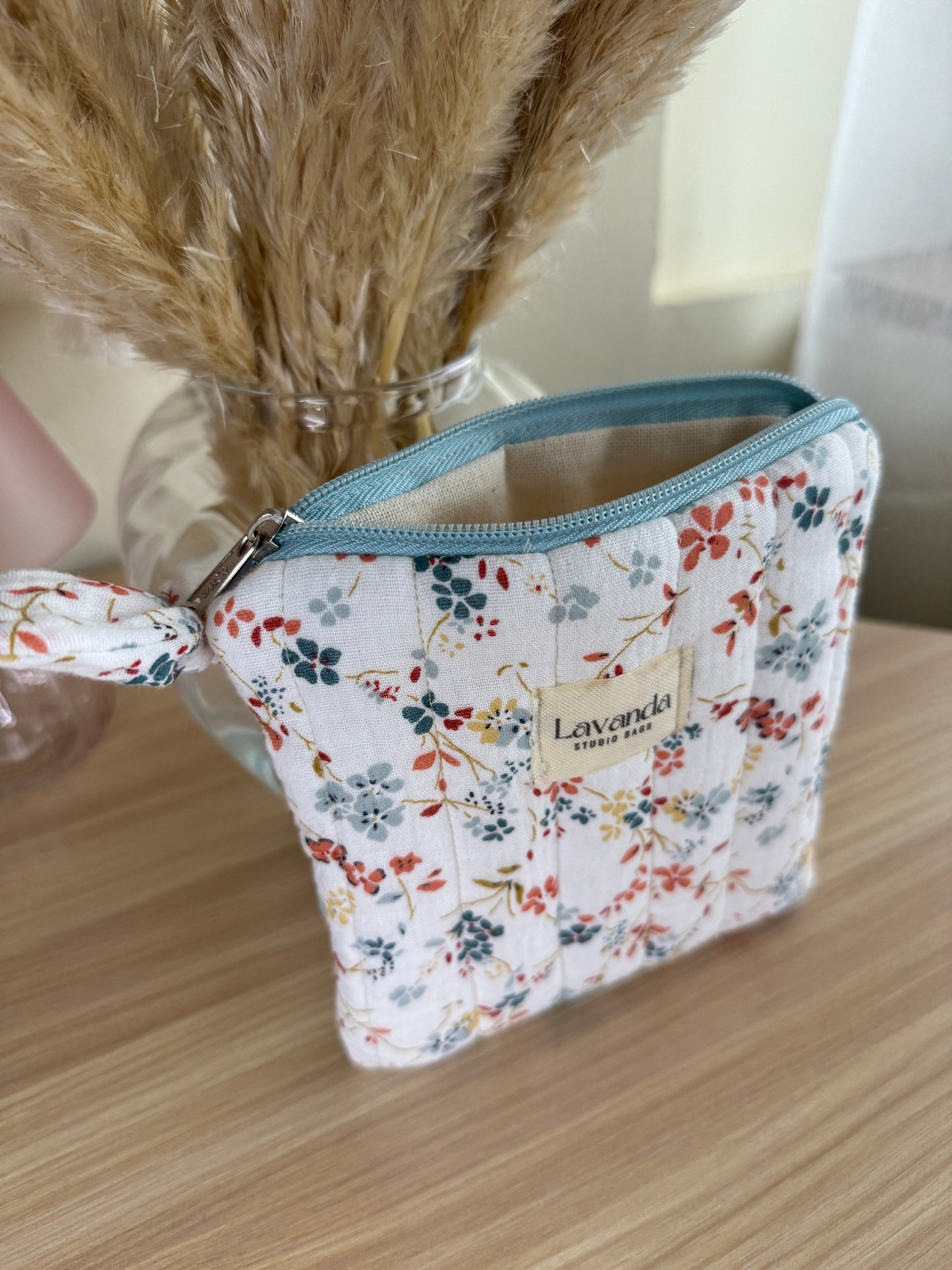 Mini bag floral blue