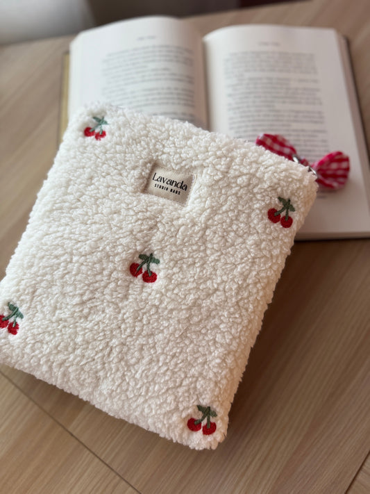 One left! Book cover teddy cherry with zip