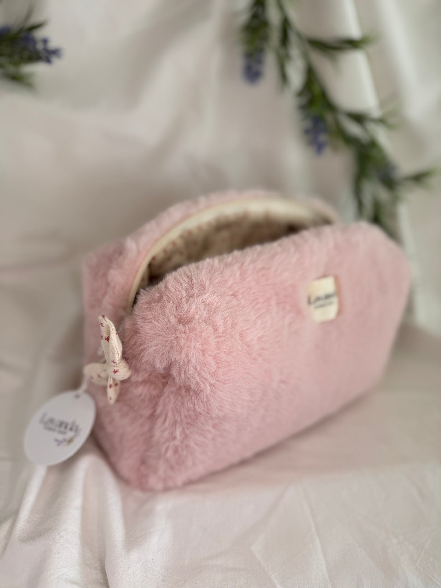 Bolsa de maquiagem fofinha Rosa