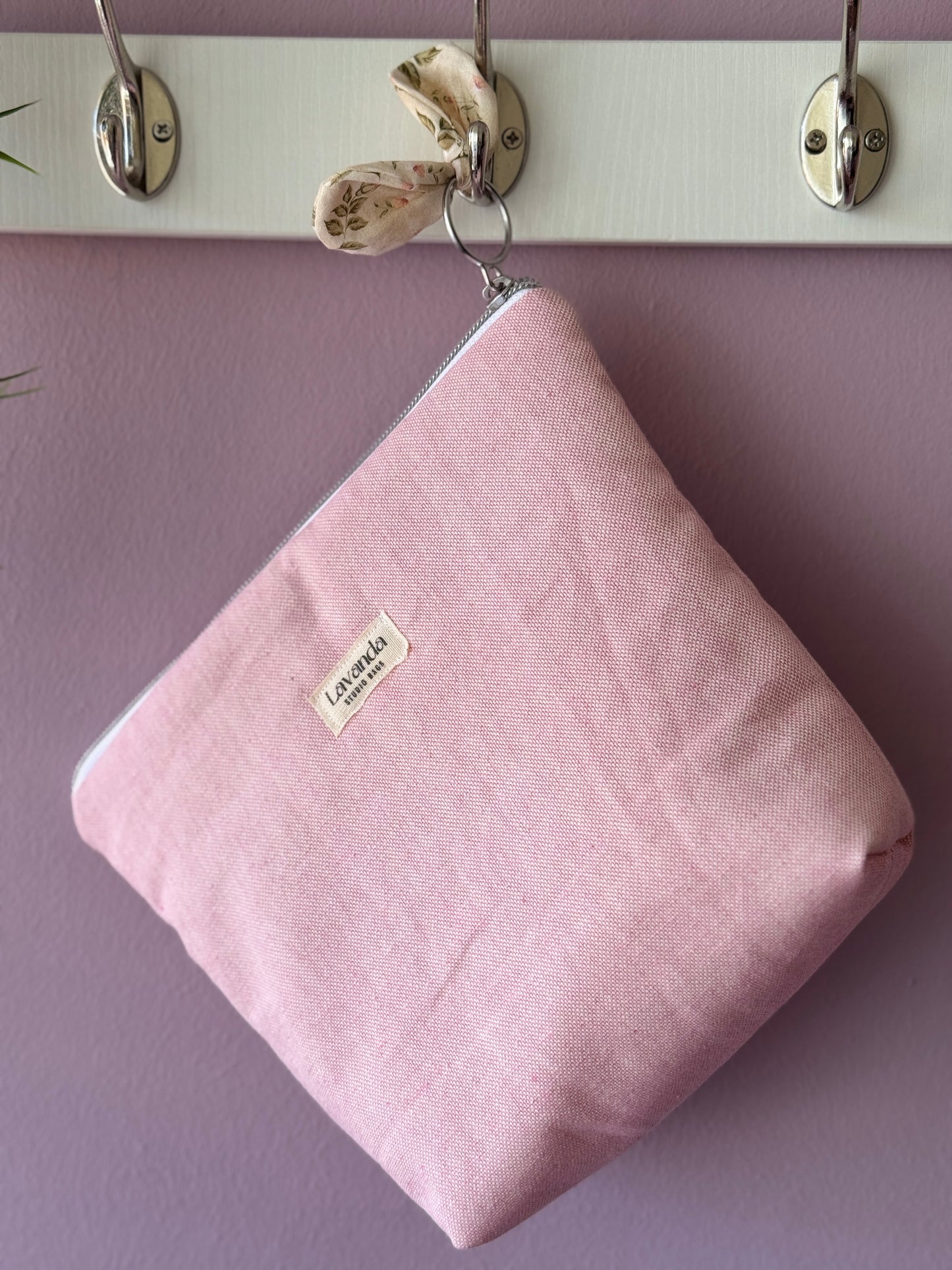 b.Cosmetic bag cosmos pastel pink