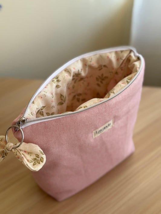 b.Cosmetic bag cosmos pastel pink