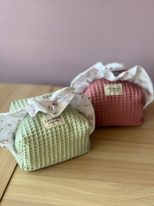 Mini cajita feliz floral waffle