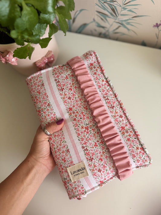 New! Book cover with flaps flowers little capsule