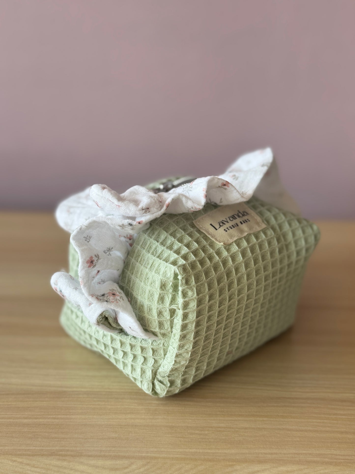 Mini cajita feliz floral waffle