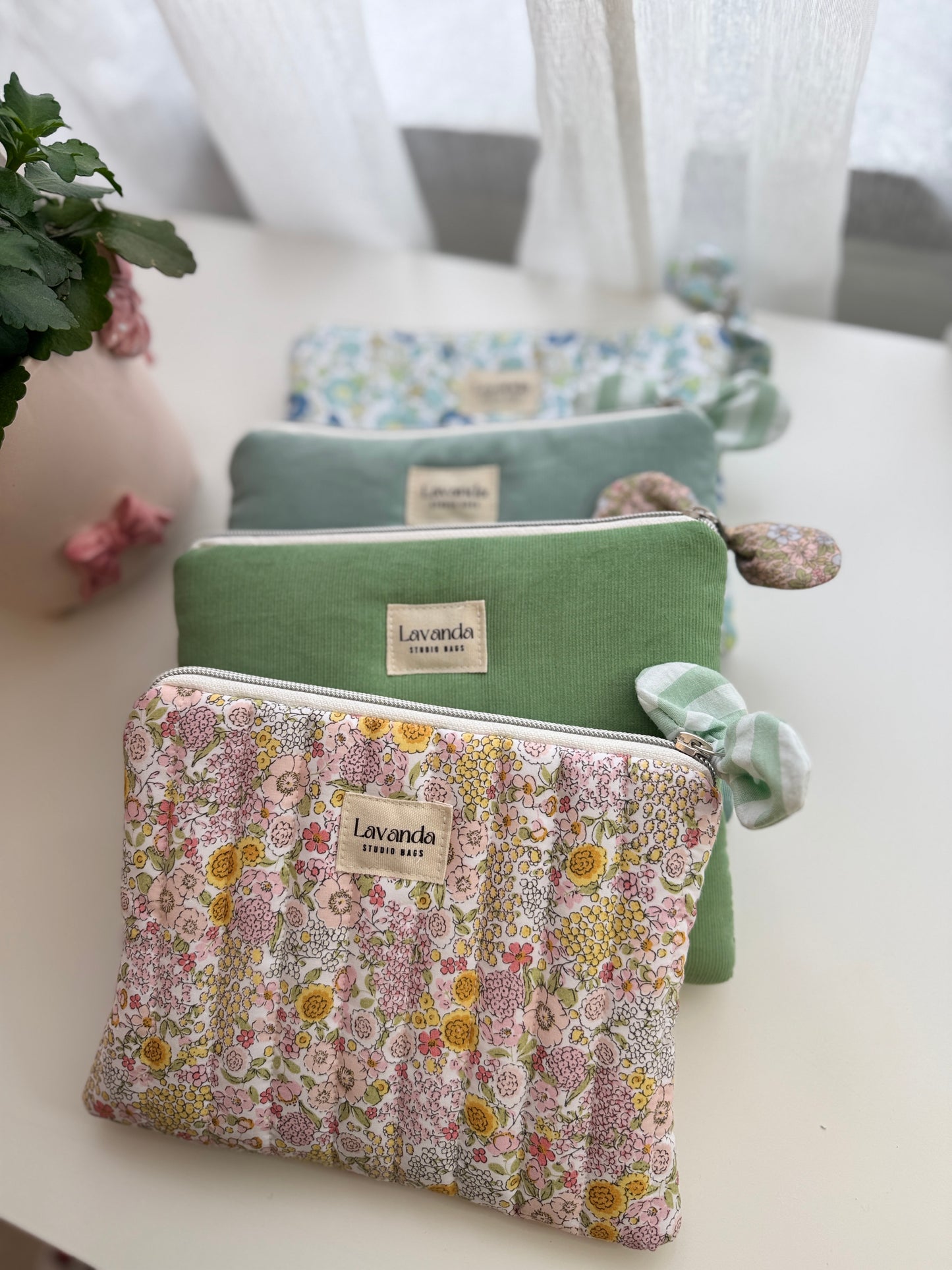 Bolsas de maquilhagem planas