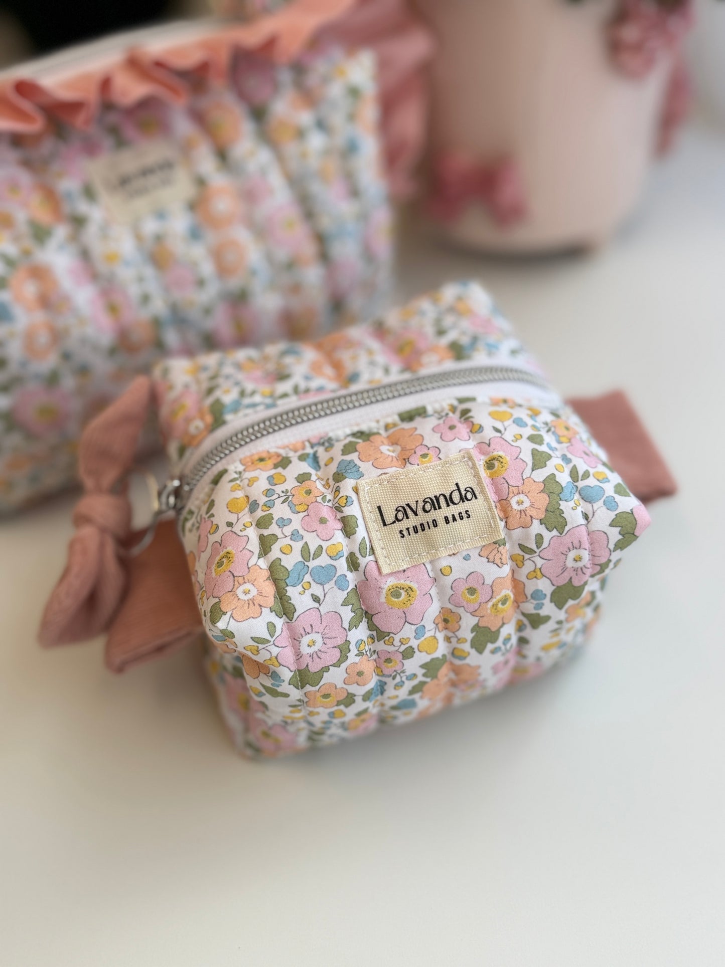 Mini cápsula caixa da felicidade rosa