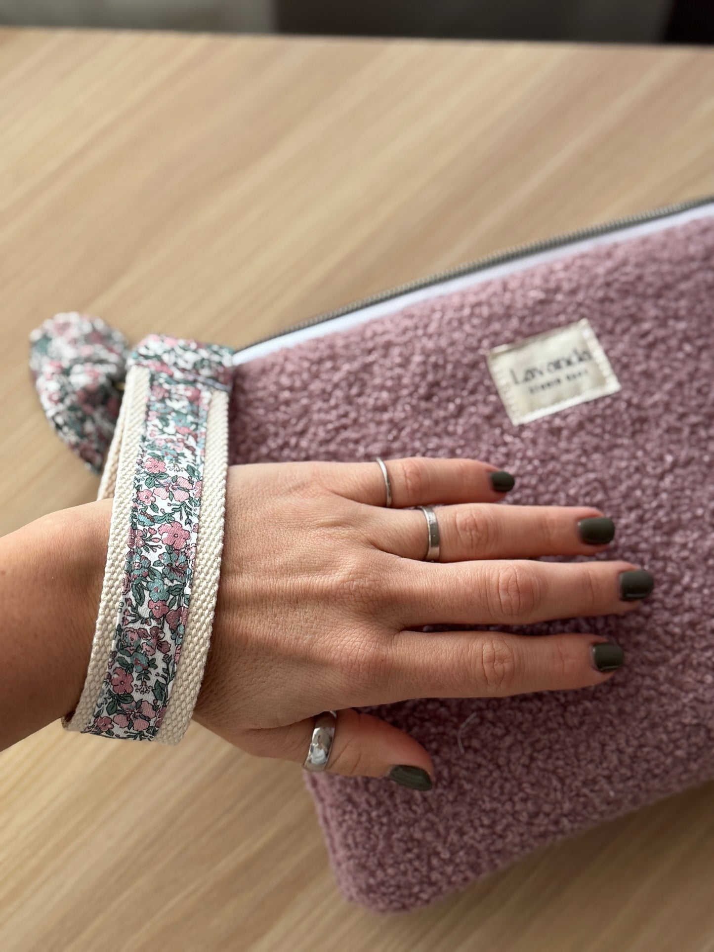 Make up bag teddy pink