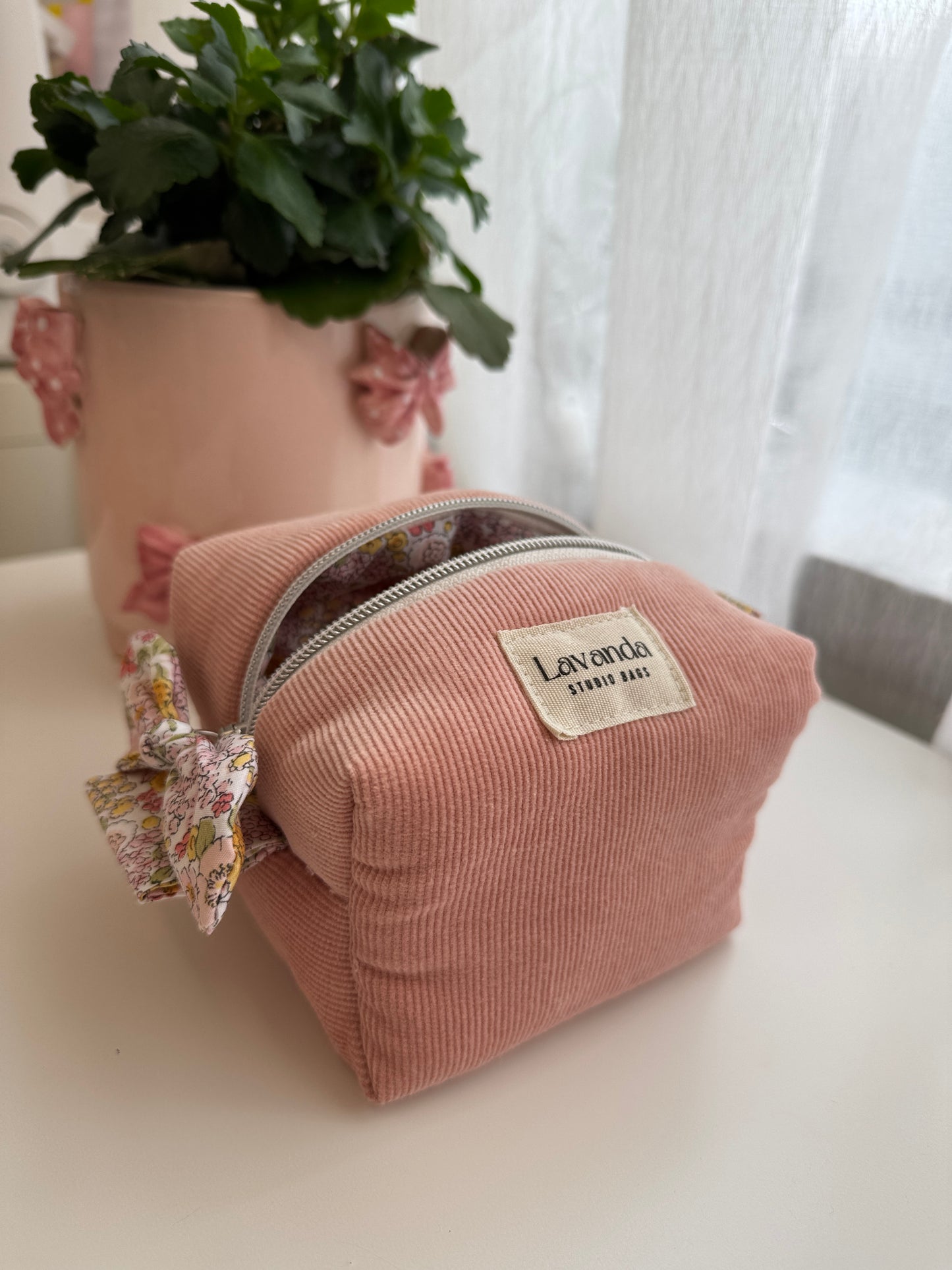 Mini cápsula caixa da felicidade rosa