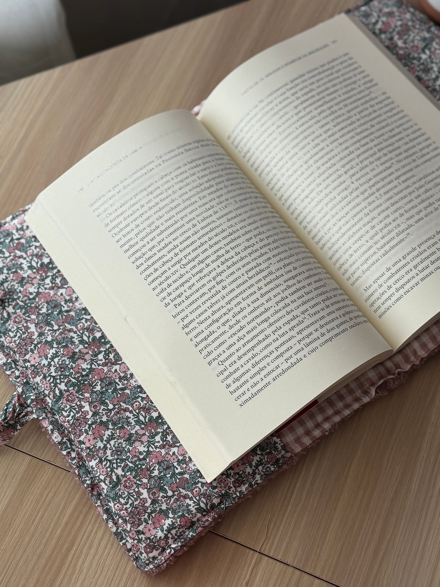 Book cover with flaps teddy old pink