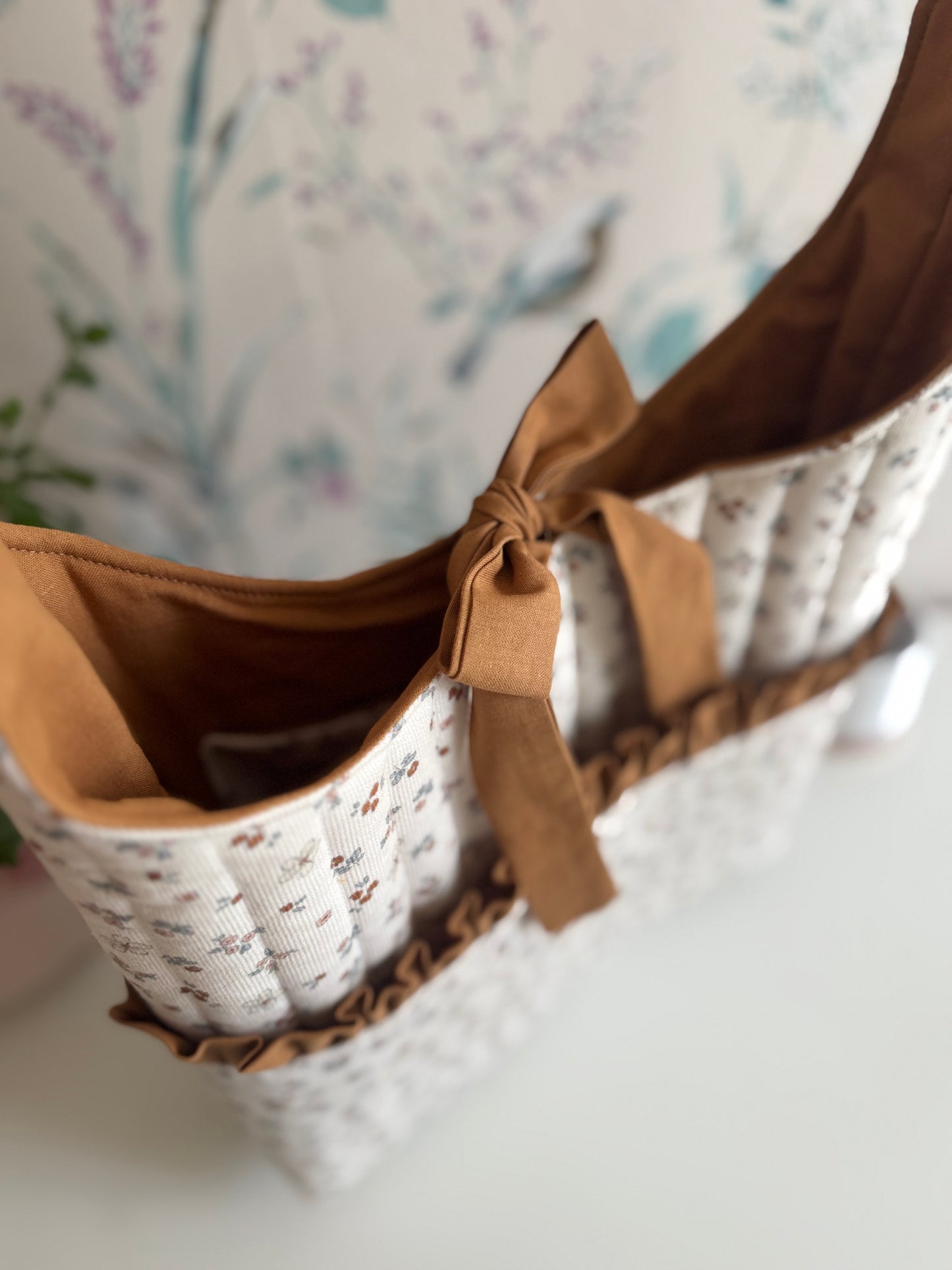 New Iris bag🌸 camel and mini flowers