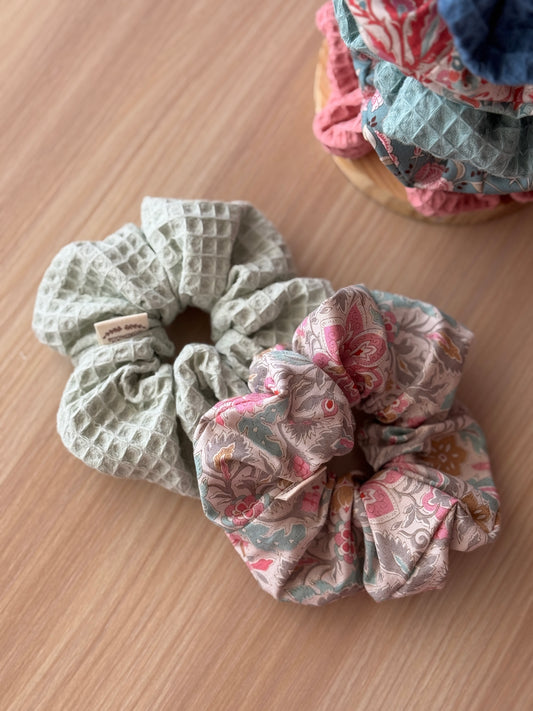 Scrunchie lirio mint waffle 4