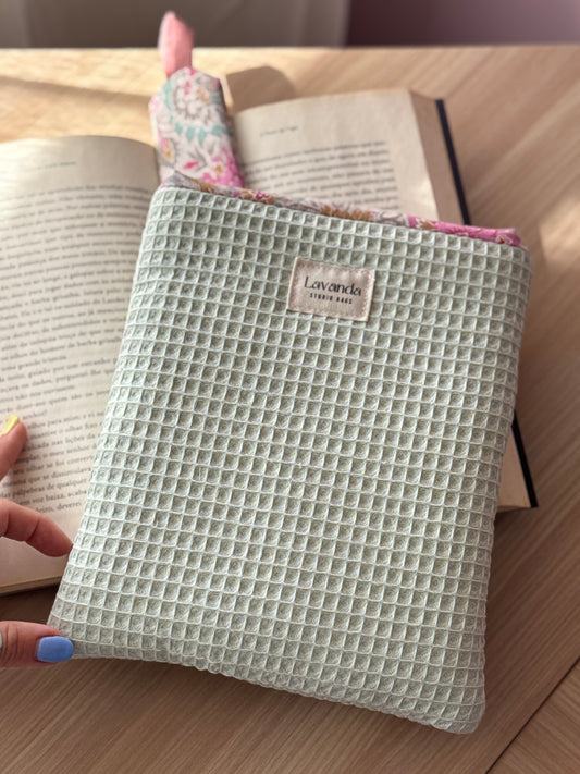 Book cover mint waffle and floral wind patter