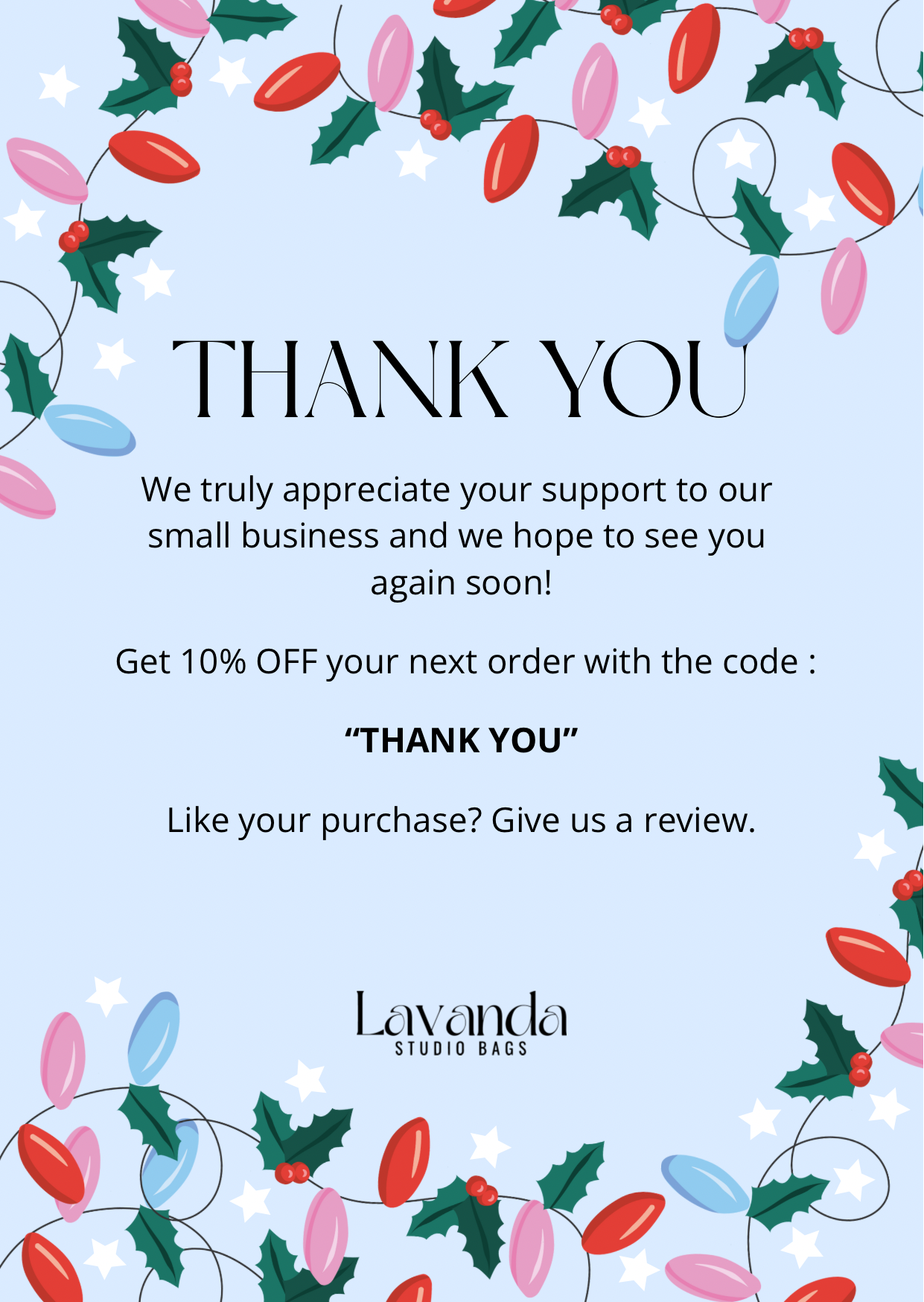 ✨ Thank You & Gift Cards