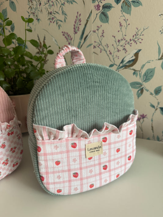 Mini backpack strawberry 🍓. In stock!