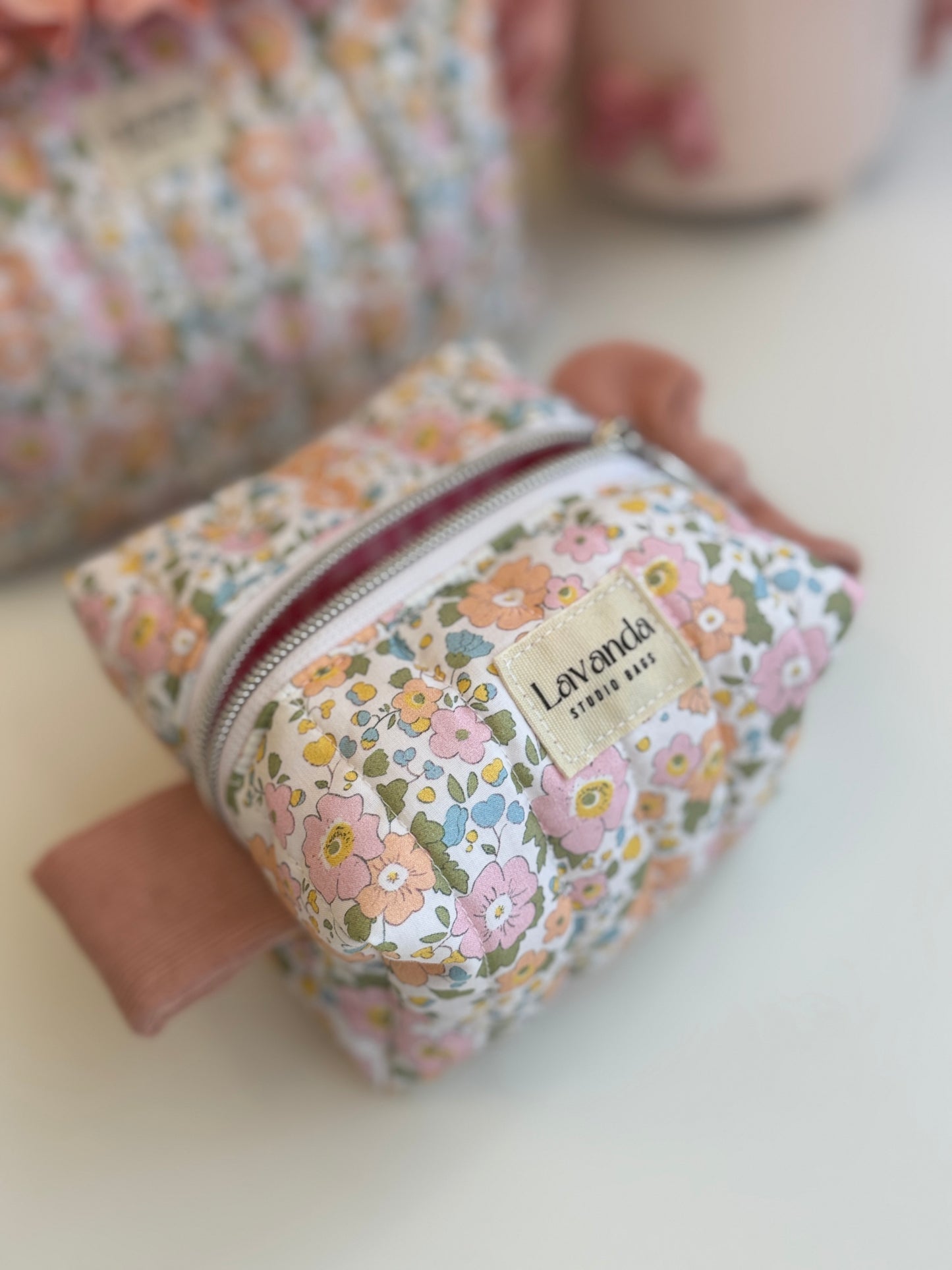 Mini cápsula caixa da felicidade rosa
