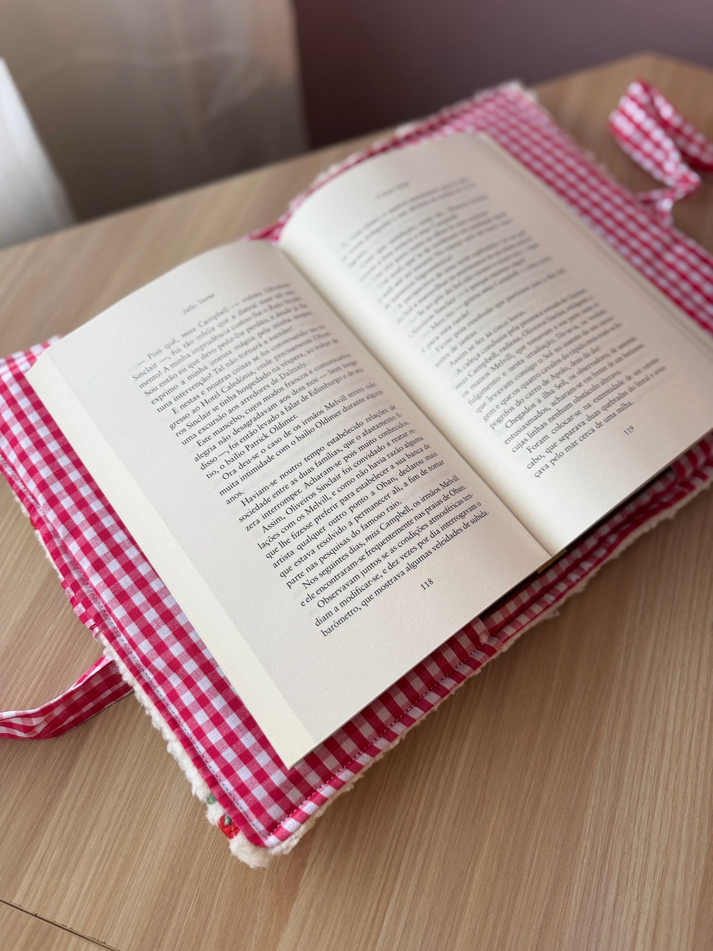 Book cover with flaps teddy cherry 🍒