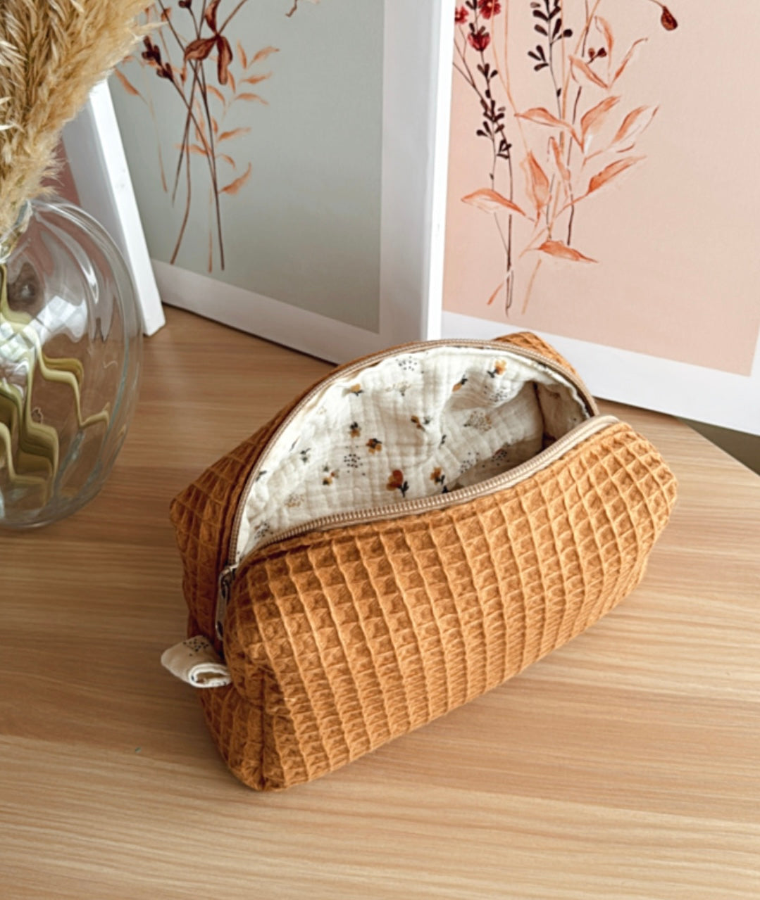 Make up bag/ cinnamon line