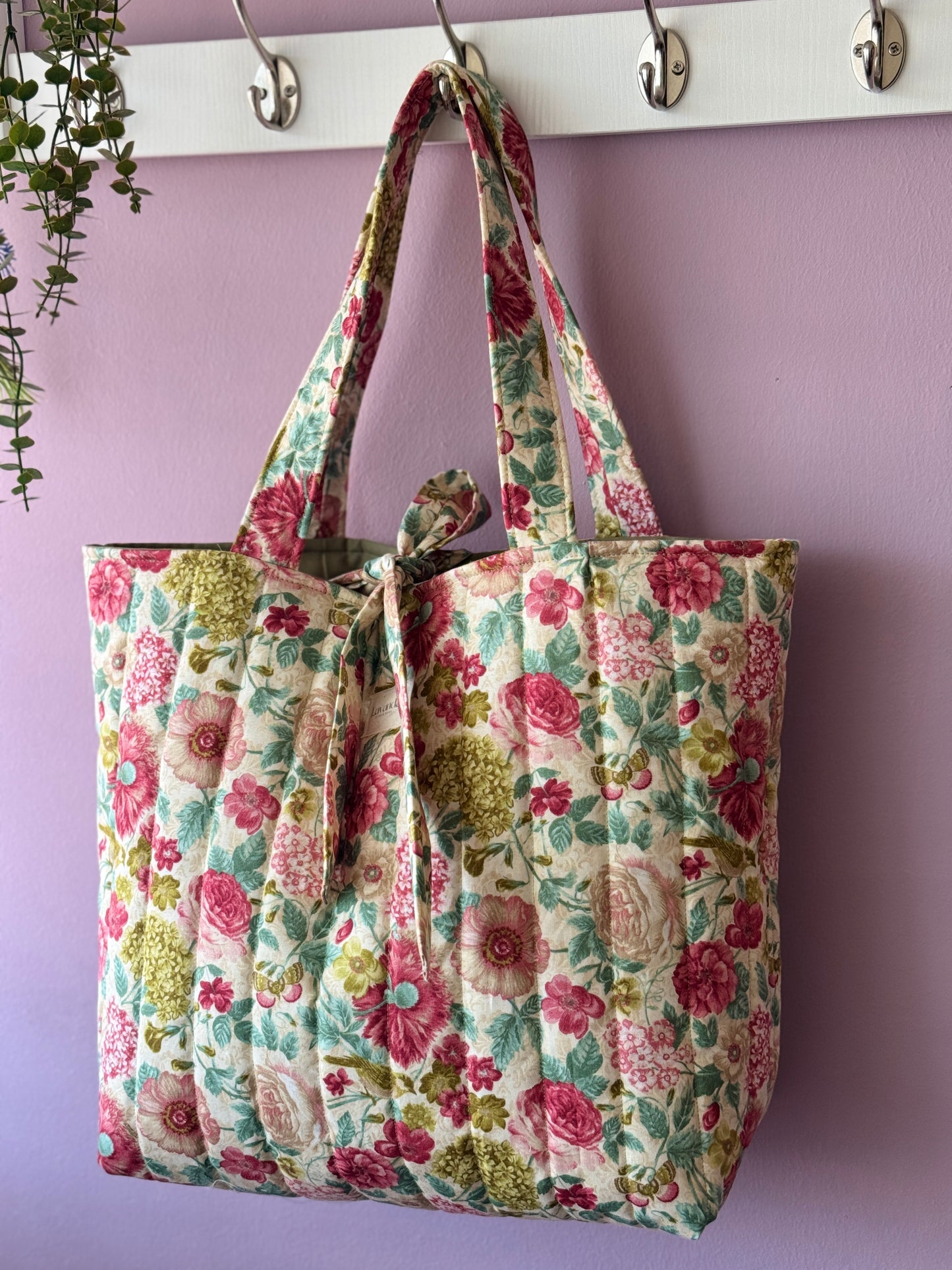 Tote bag Rouse and green “garden of memories”🌸